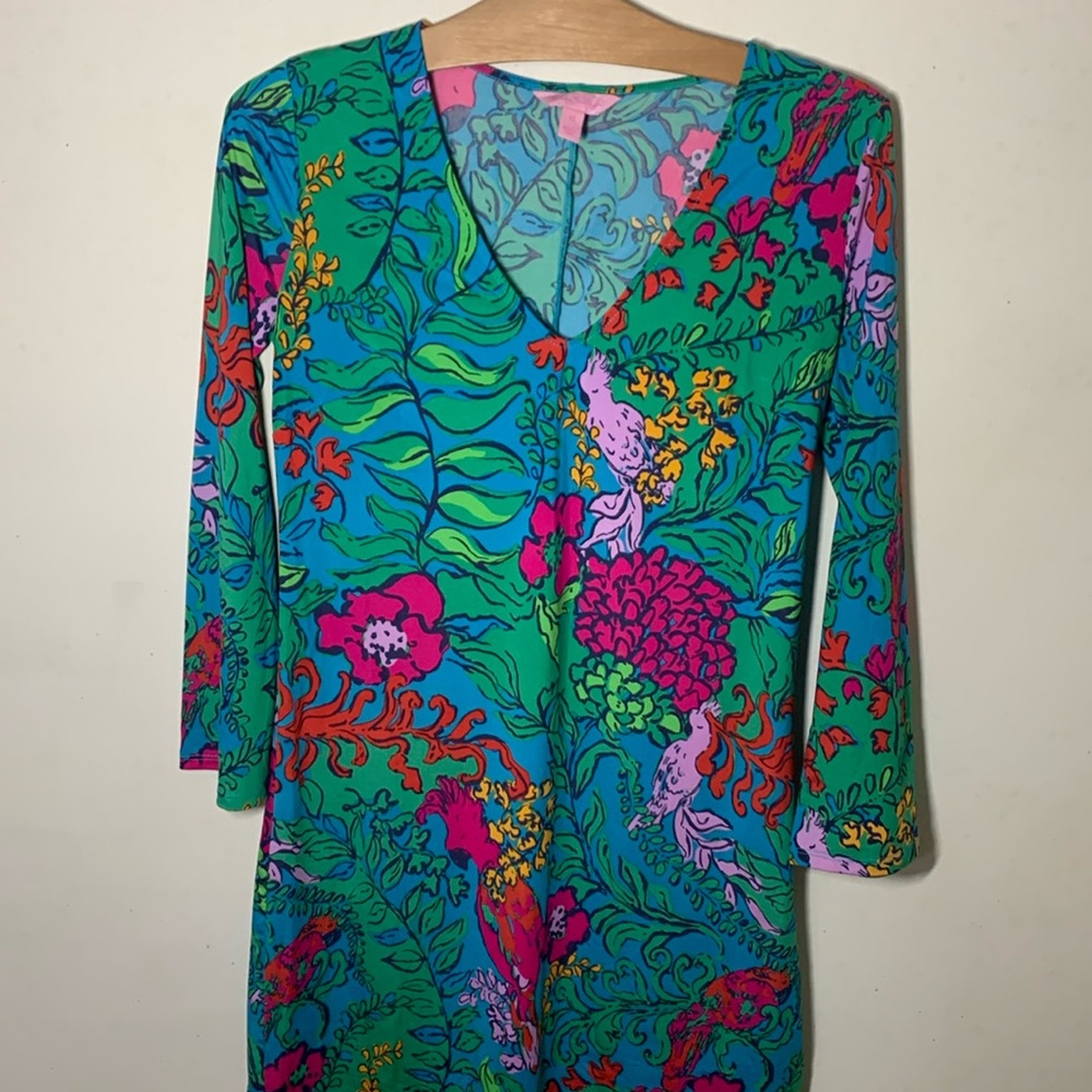 NWT! Lilly Pulitzer Jade Dress- Shake Your Tail Feathers